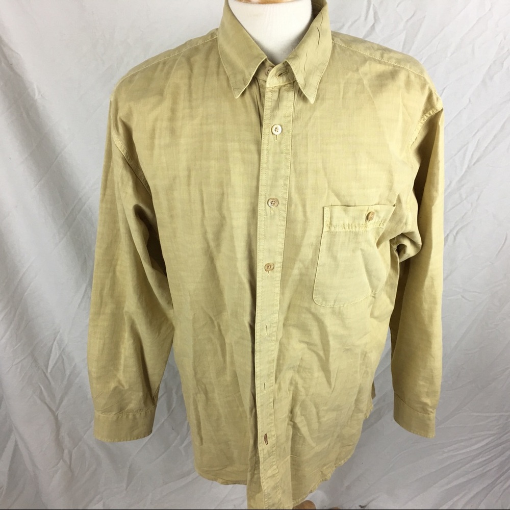 Tommy Bahama Indigo Palms Yellow Shirt